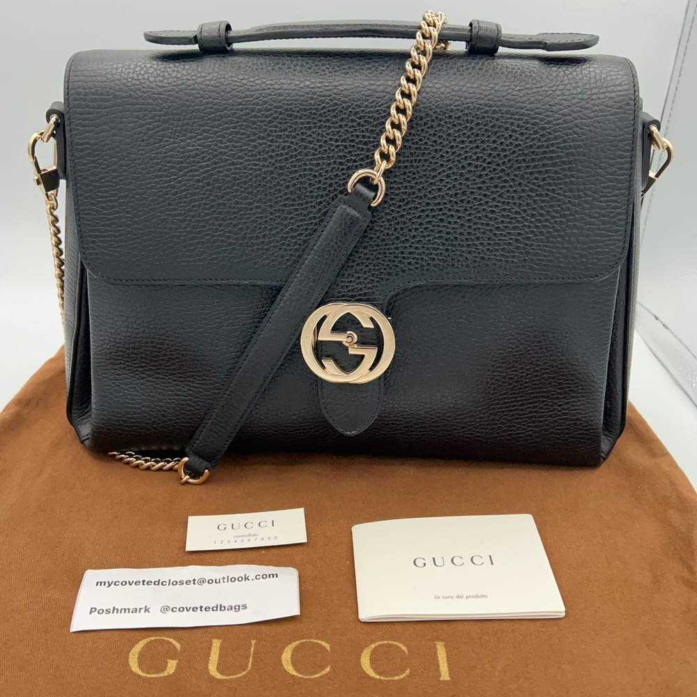 Gucci Interlocking GG Dollar 2 Way Bag in Good Condition!